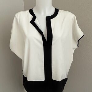 Vince Camuto Black and White Blouse
